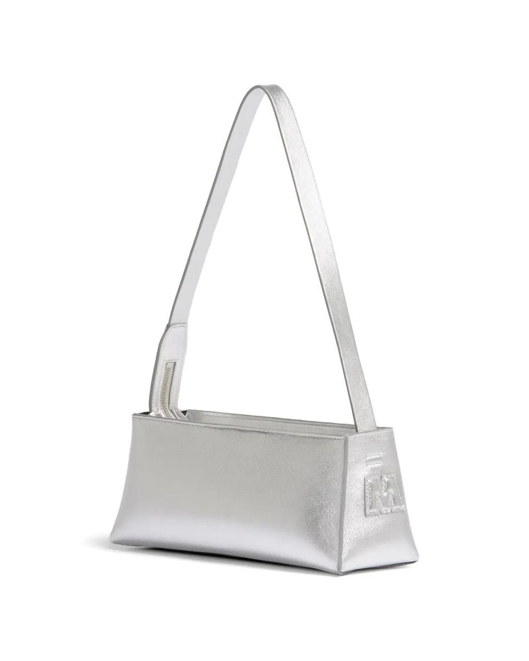 Marni White Sac Porté Épaule En Cuir À Design Embossé