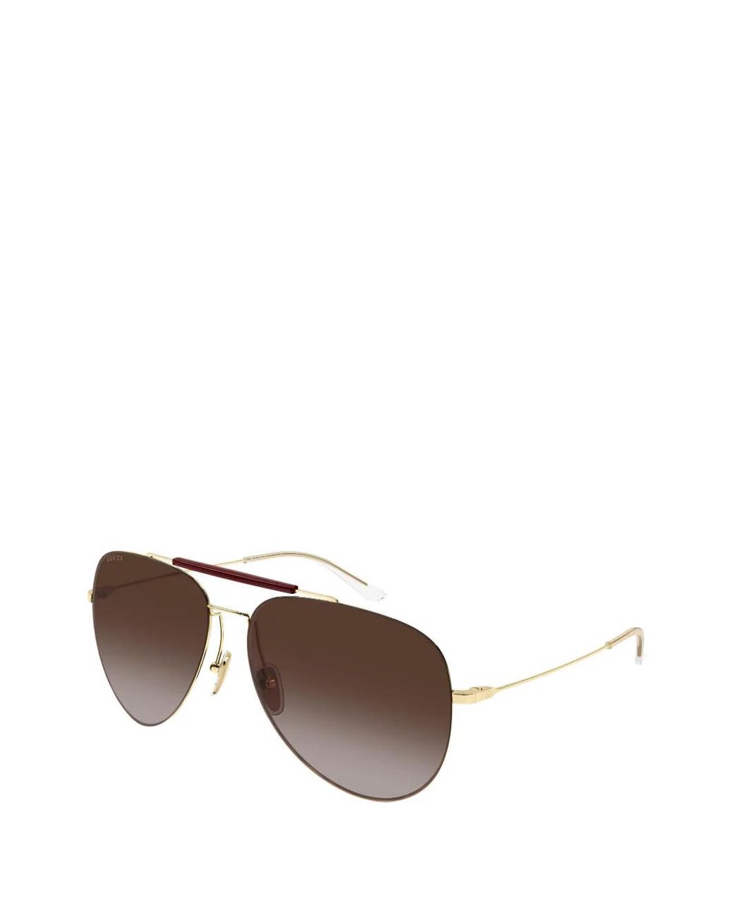 Gucci Brown Gradient Pilot-Frame Sunglasses for men