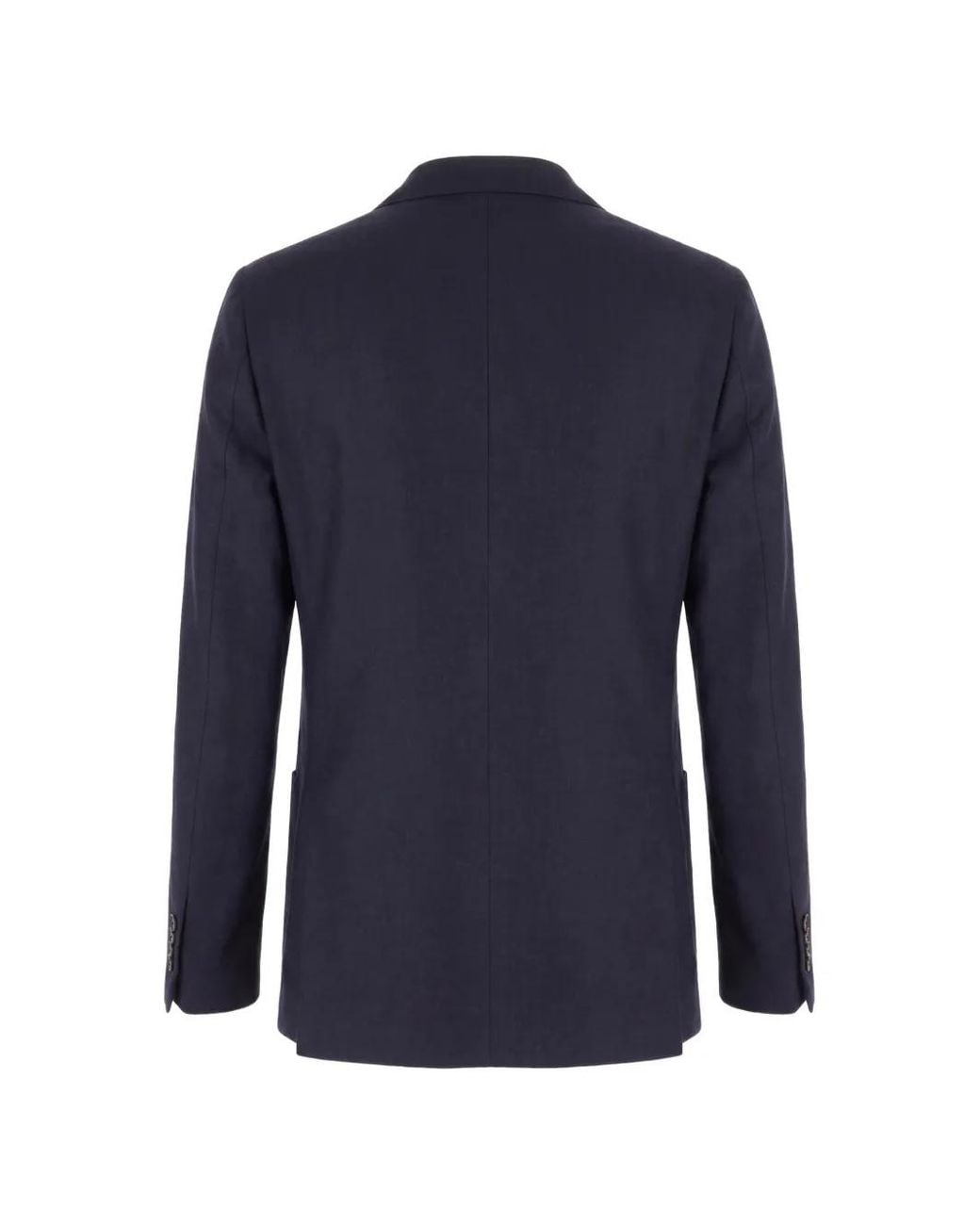 Corneliani Blue Single-Breasted Patch-Pocket Jacket for men