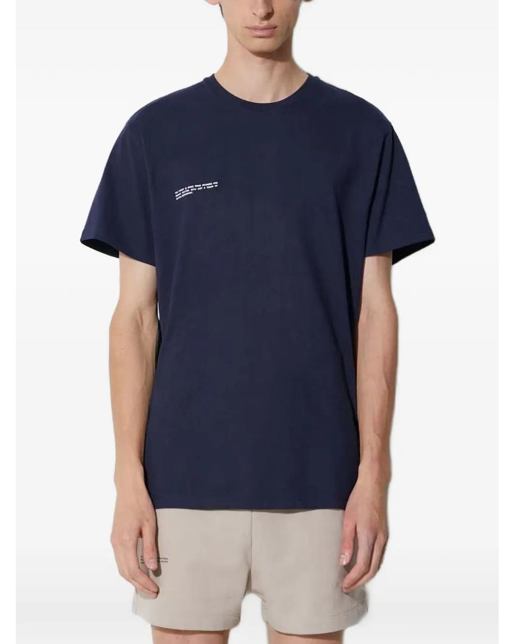PANGAIA Blue T-Shirt À Imprimé Graphique