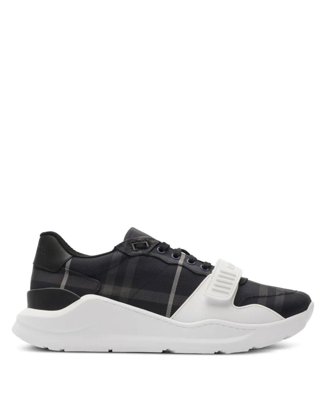 Burberry Black Check Sneakers for men