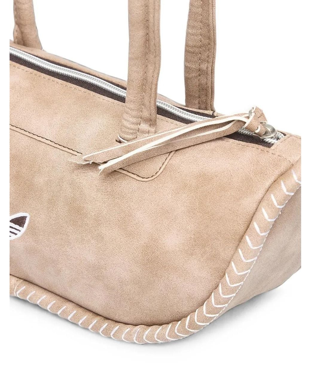 Adidas Natural Extended Bowling Trefoil-Logo Tote Bag