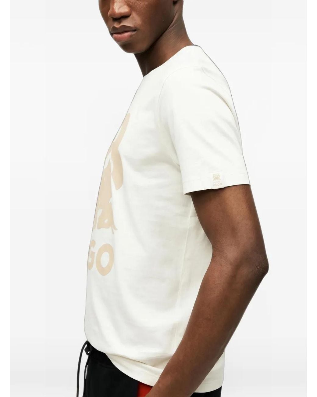 HUGO White X Racing Bulls Graphic-Print T-Shirt for men