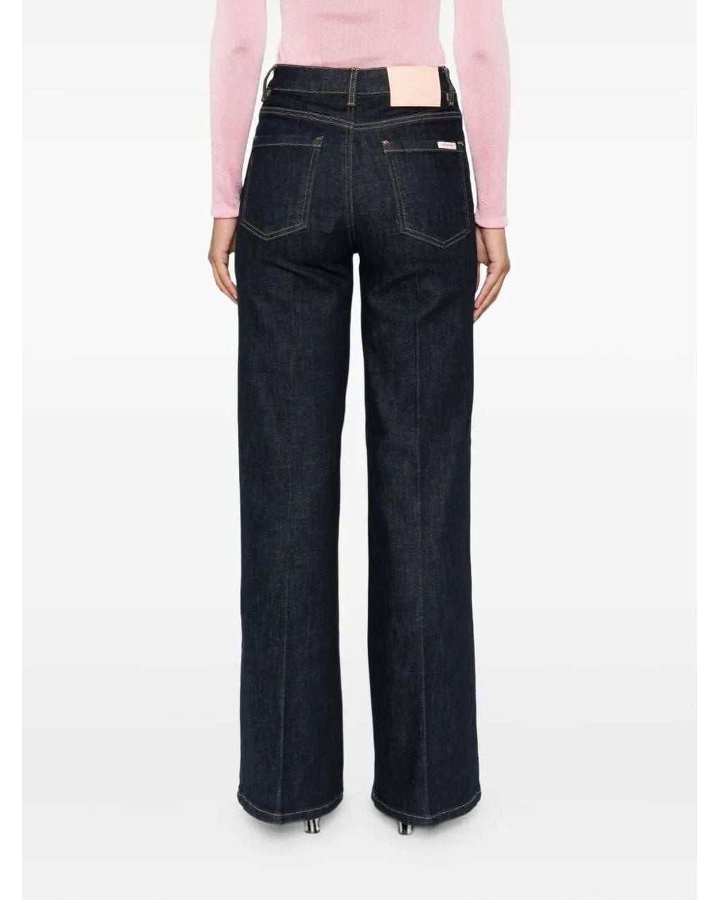 Self-Portrait Blue Flared Jeans