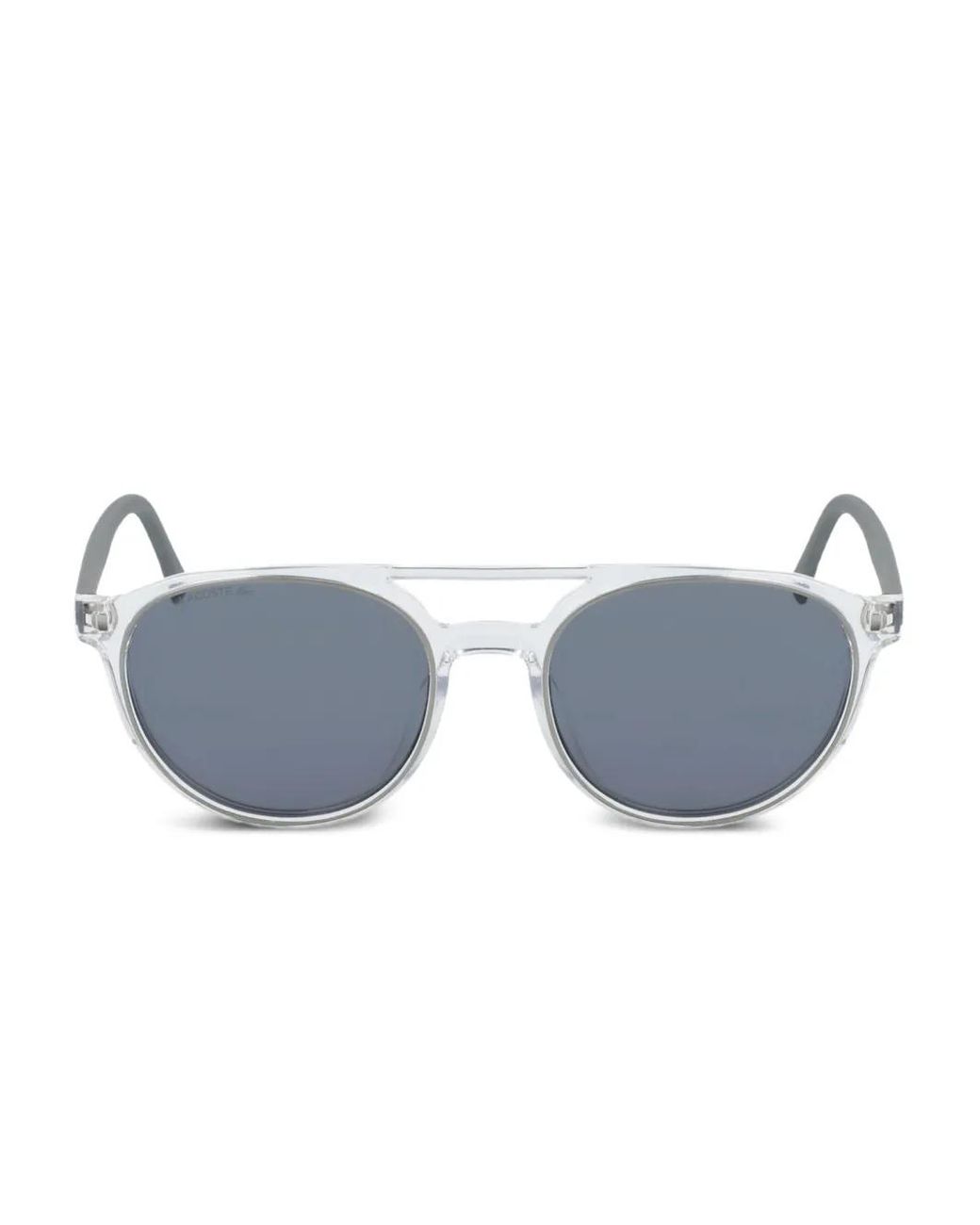 Lacoste Blue Round-Frame Sunglasses