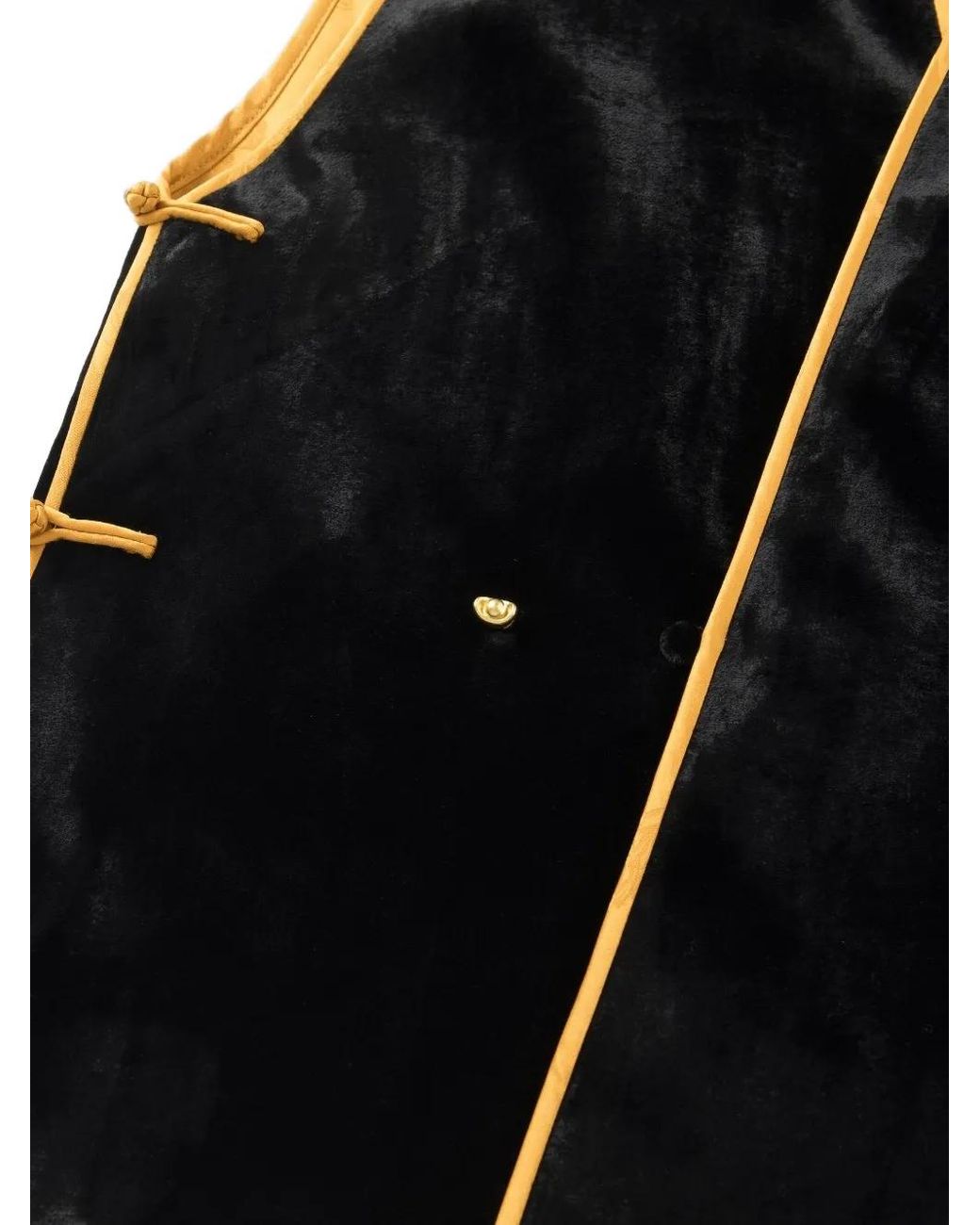 Shanghai Tang Black Lucky Egg Reversible Silk Vest