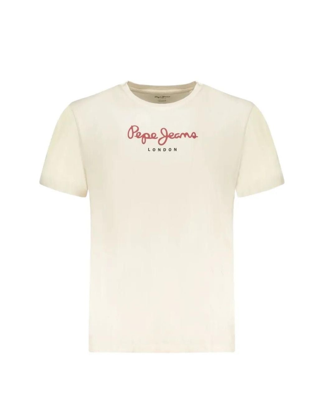 Pepe Jeans White T-Shirt À Logo Imprimé for men