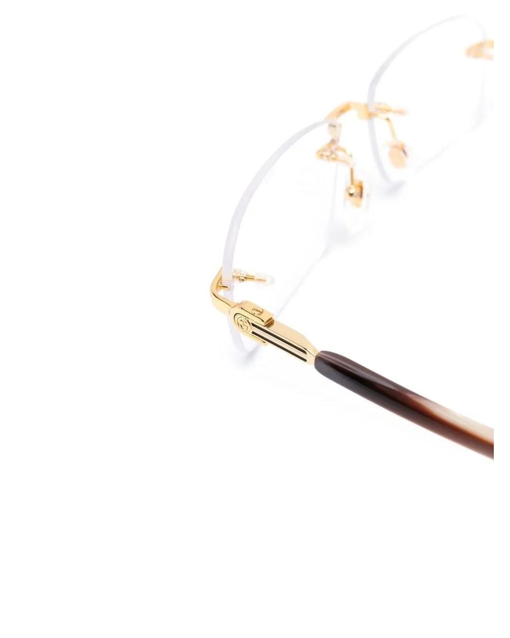 Gucci Gucci Eyewear Gg1221O Rimless Metal Eyeglasses in Metallic for ...
