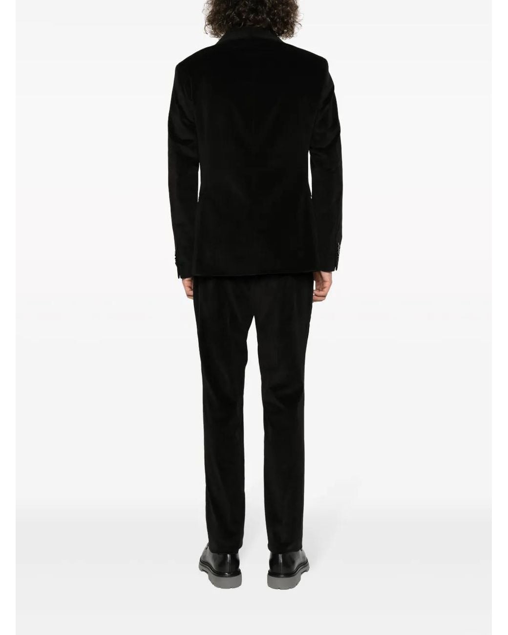 Herbert Ritz Manuel Ritz Single-Breasted Velvet Suit in Black for Men | Lyst