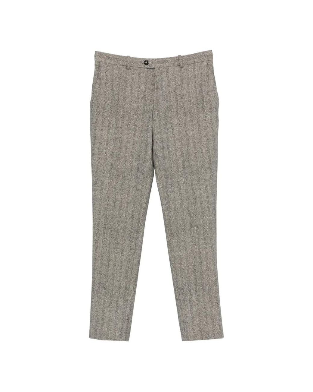 Circolo 1901 Gray Pantalon À Chevrons for men