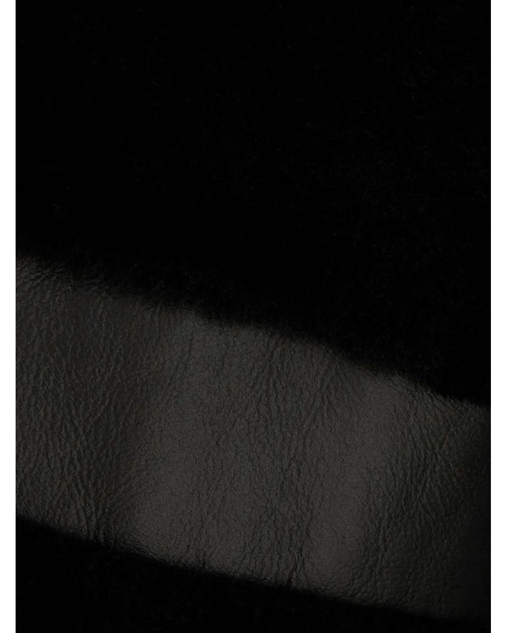 Blancha Black Leather Shearling Jacket