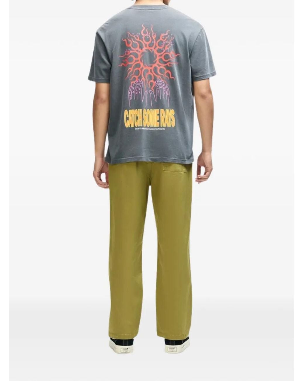 Deus Ex Machina Blue Catchin Rays T-Shirt for men