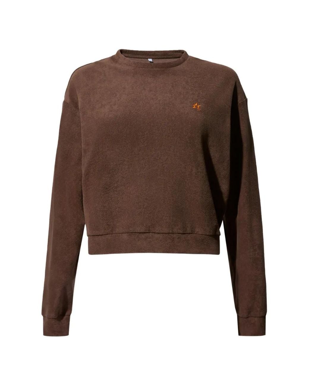 Perfect Moment Brown Terry Cotton Sweatshirt