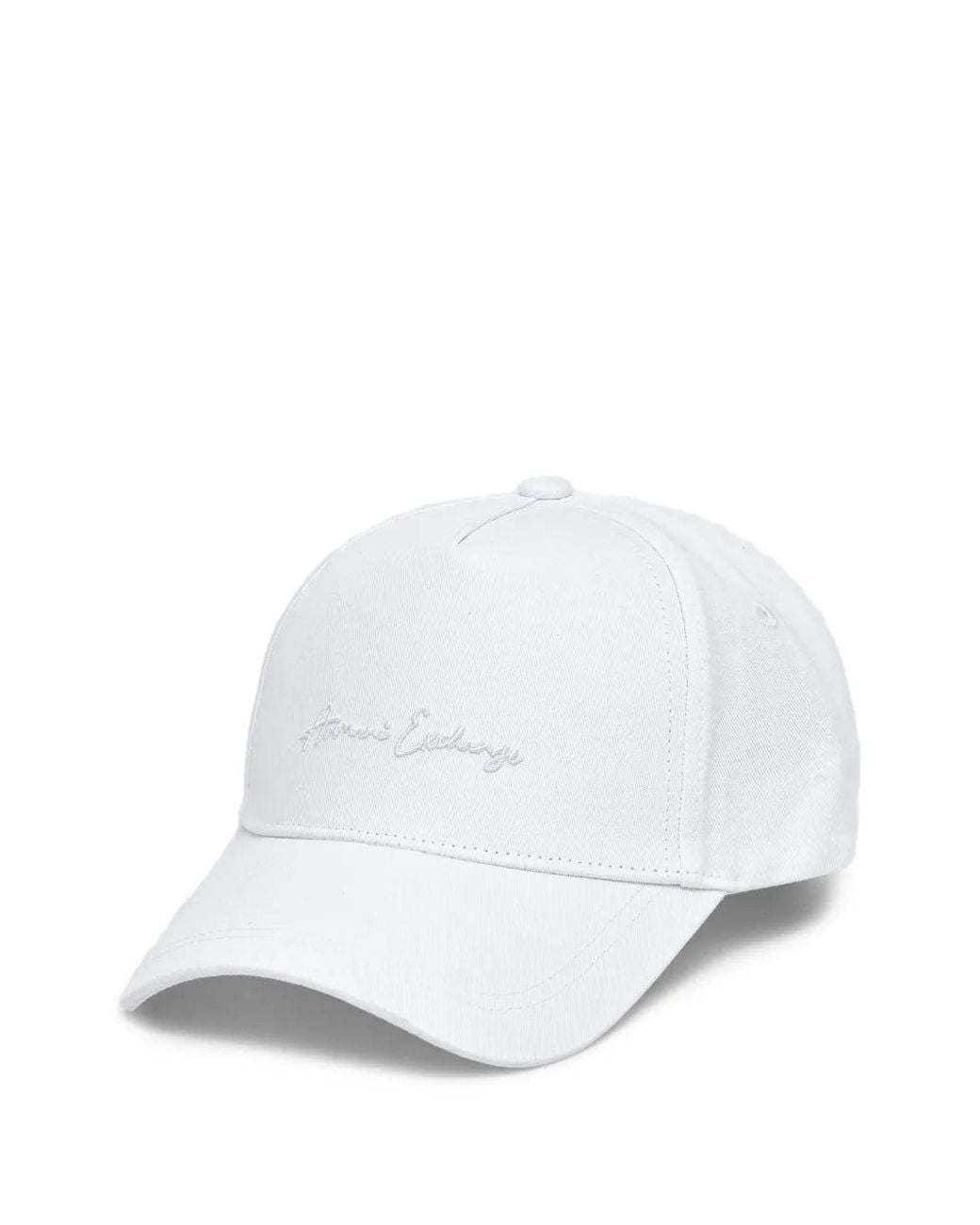 ARMANI EXCHANGE White Embroidered-Logo Baseball Cap