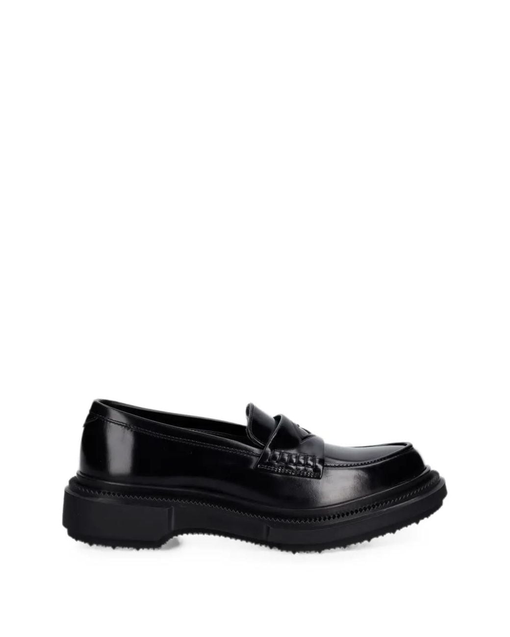 Adieu Black Mocassins À Semelle Épaisse