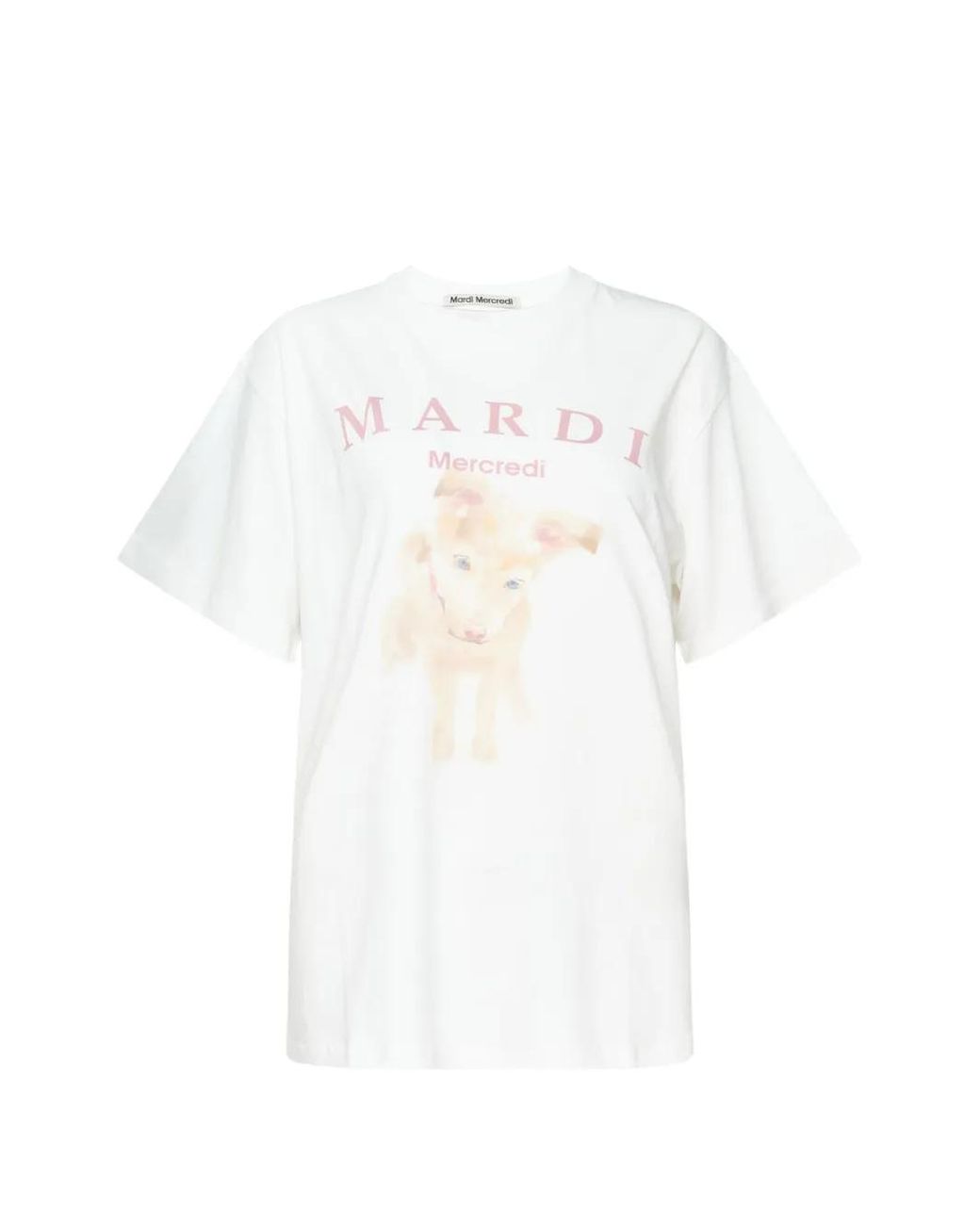 MARDI MERCREDI White Graphic-Print T-Shirt