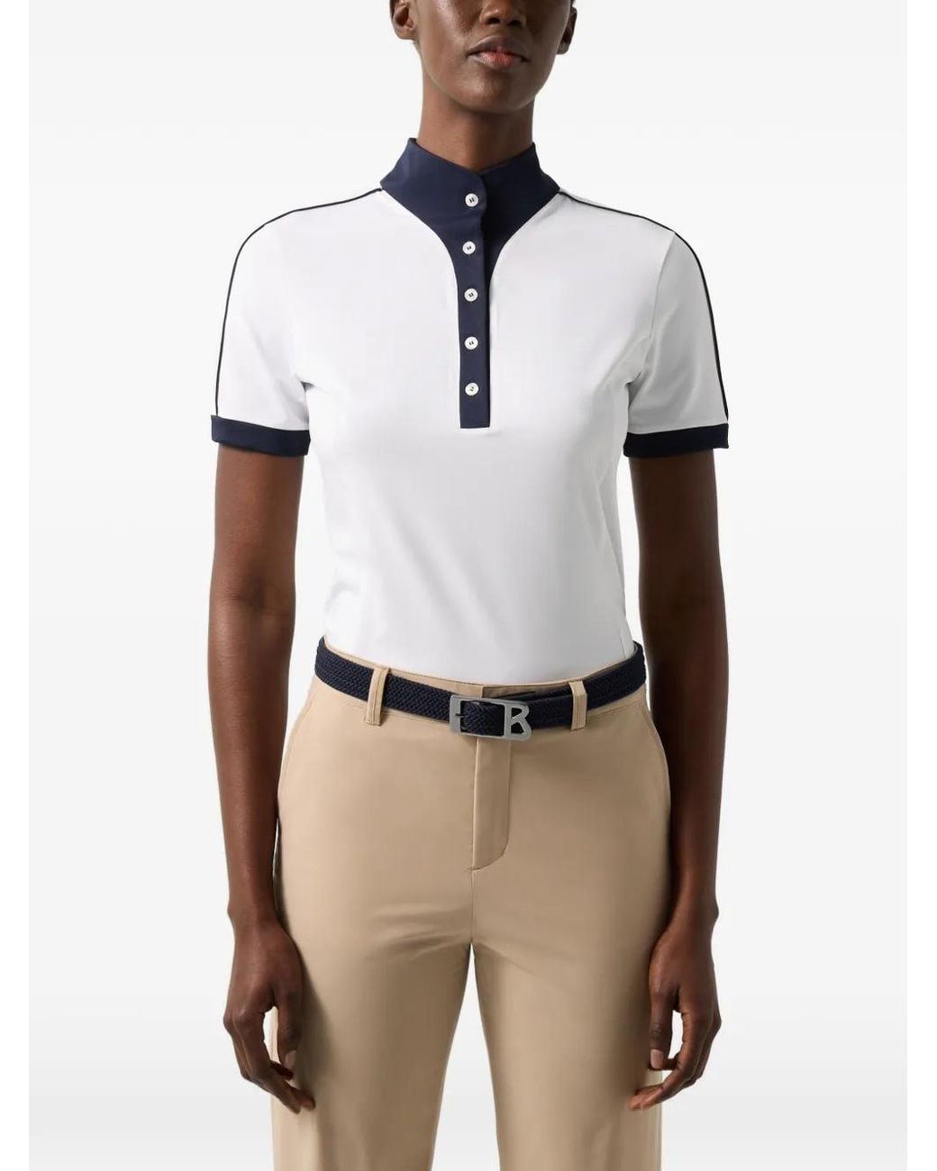 Bogner White Katrina Contrast-Trim T-Shirt