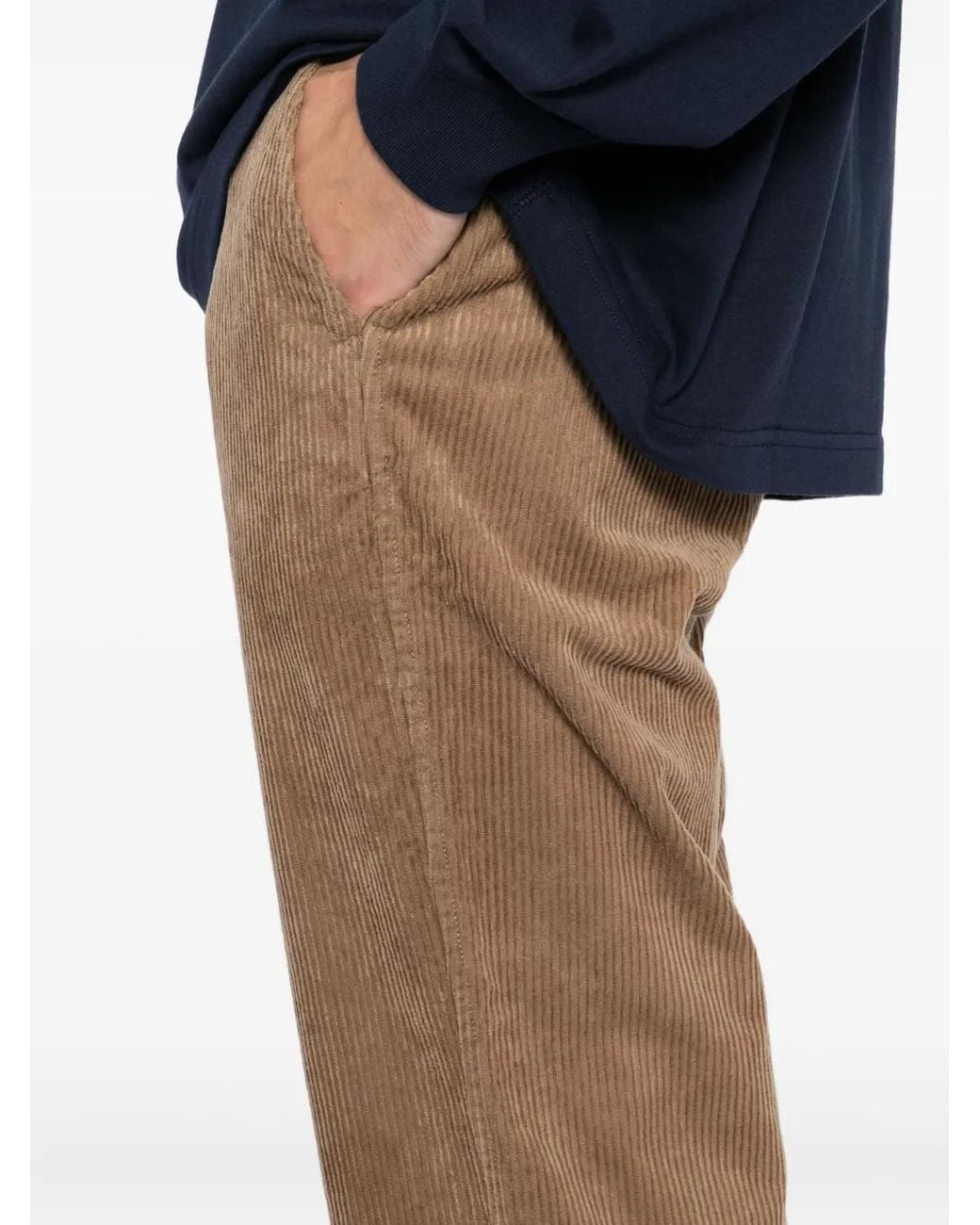 SPORT b. by agnès b. Natural Corduroy Wide-Leg Trousers