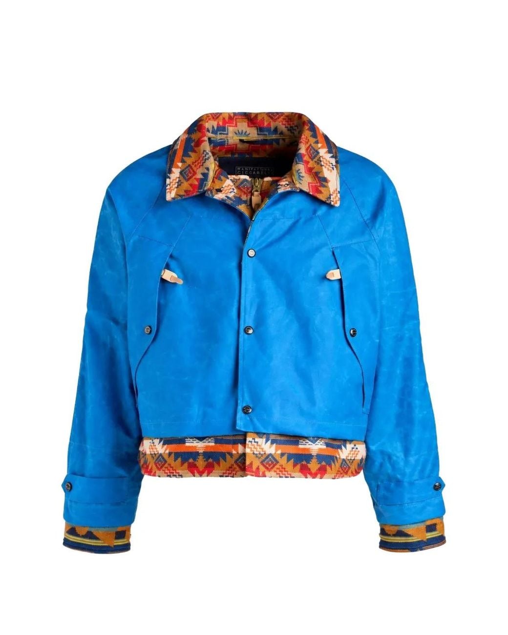 Ceccarelli Blue Native Short Jacket for men