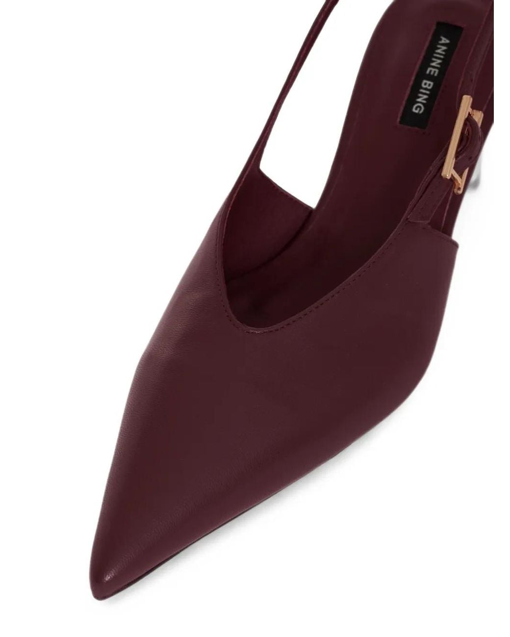 Anine Bing Purple Nelly Slingbacks