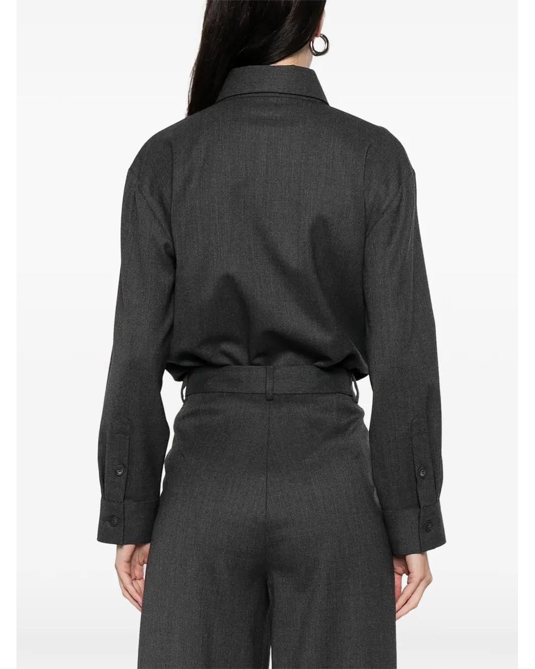 MEDEA Body Met Knoopsluiting in het Gray
