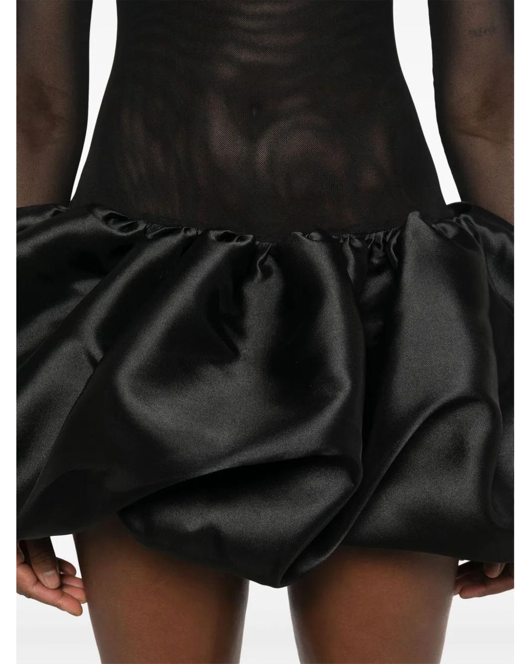 Atu Body Couture Black Puffball Mini Dress