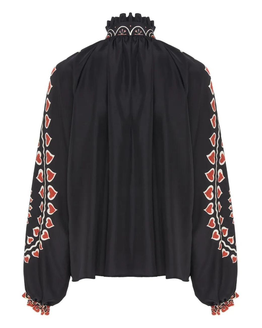 LaDoubleJ Black 'Cerere' Silk Blouse