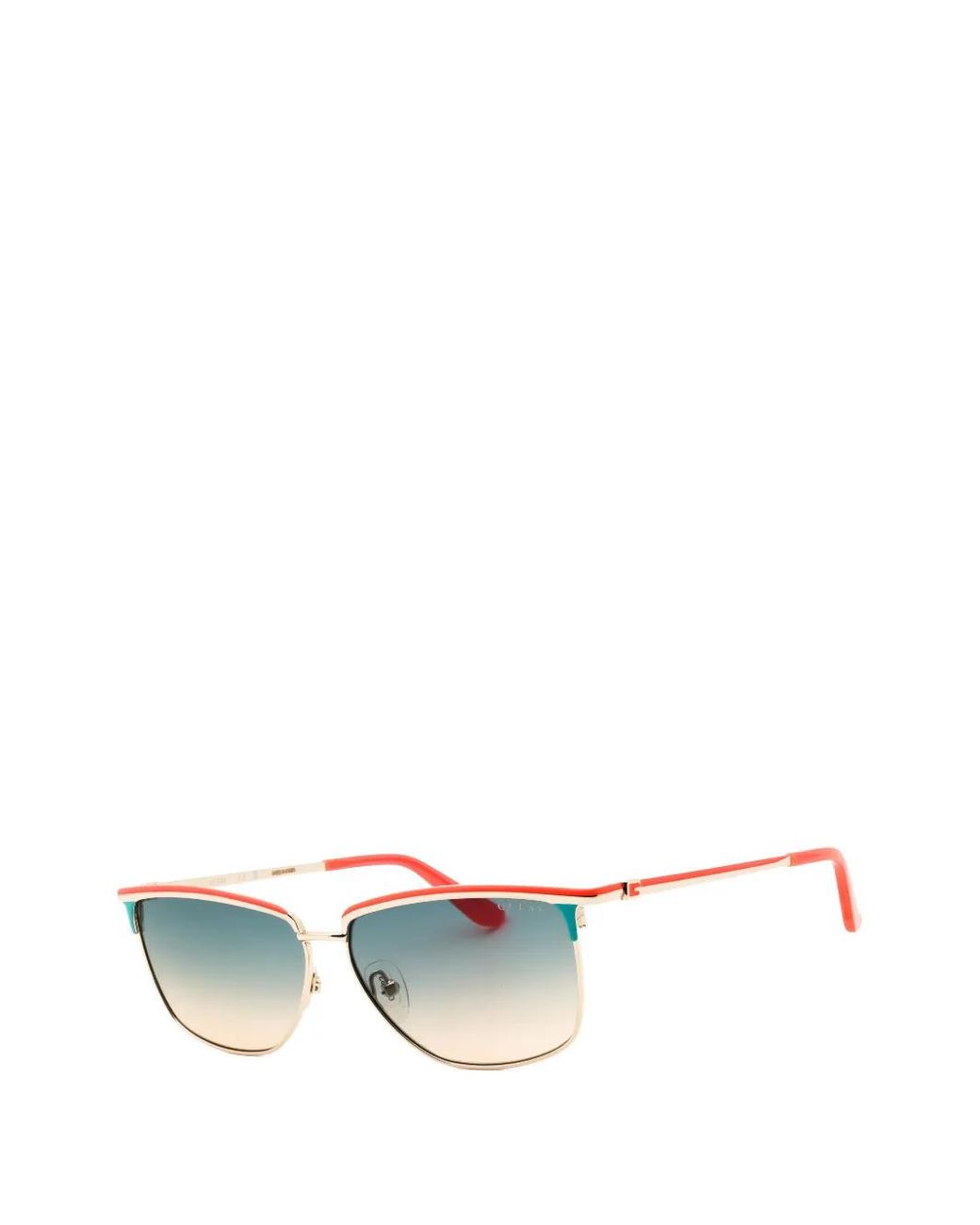 Guess Blue Rectangle-Frame Sunglasses