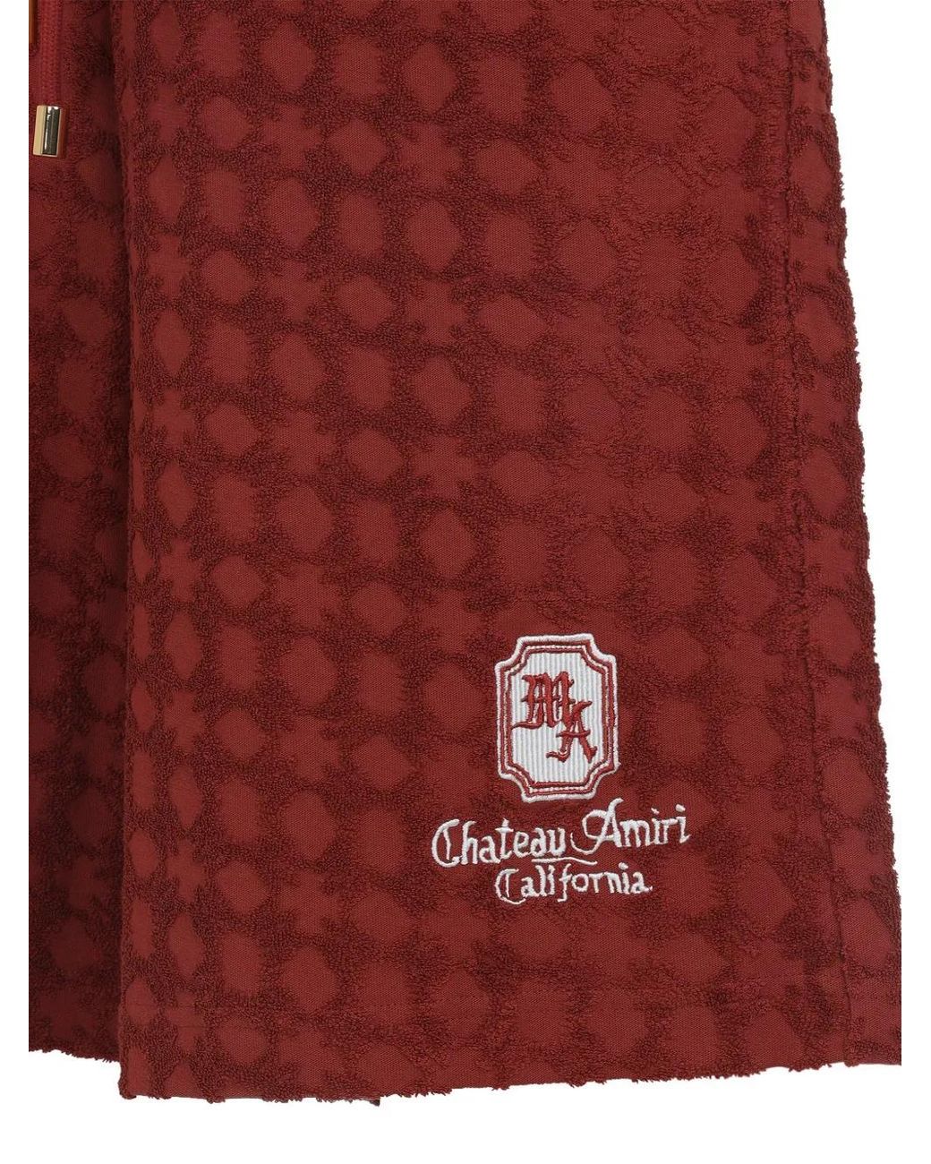 Amiri Red 'Chateau' Bermuda for men