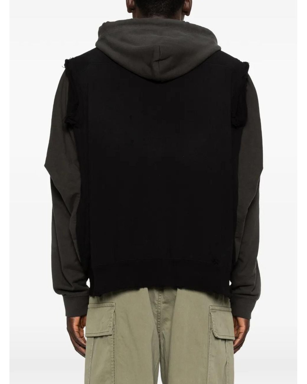Maison Mihara Yasuhiro Black Zip Hoodie for men