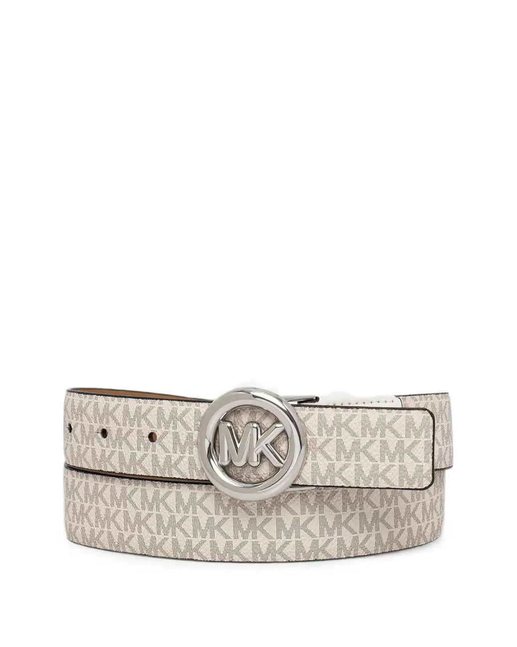 MICHAEL Michael Kors White Gürtel Mit Monogrammmuster