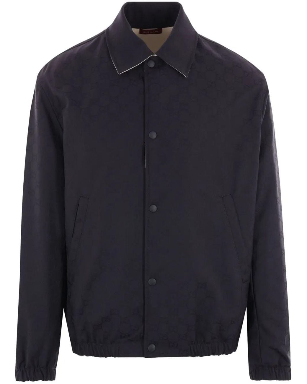 Gucci Blue Gg Reversible Jacket for men