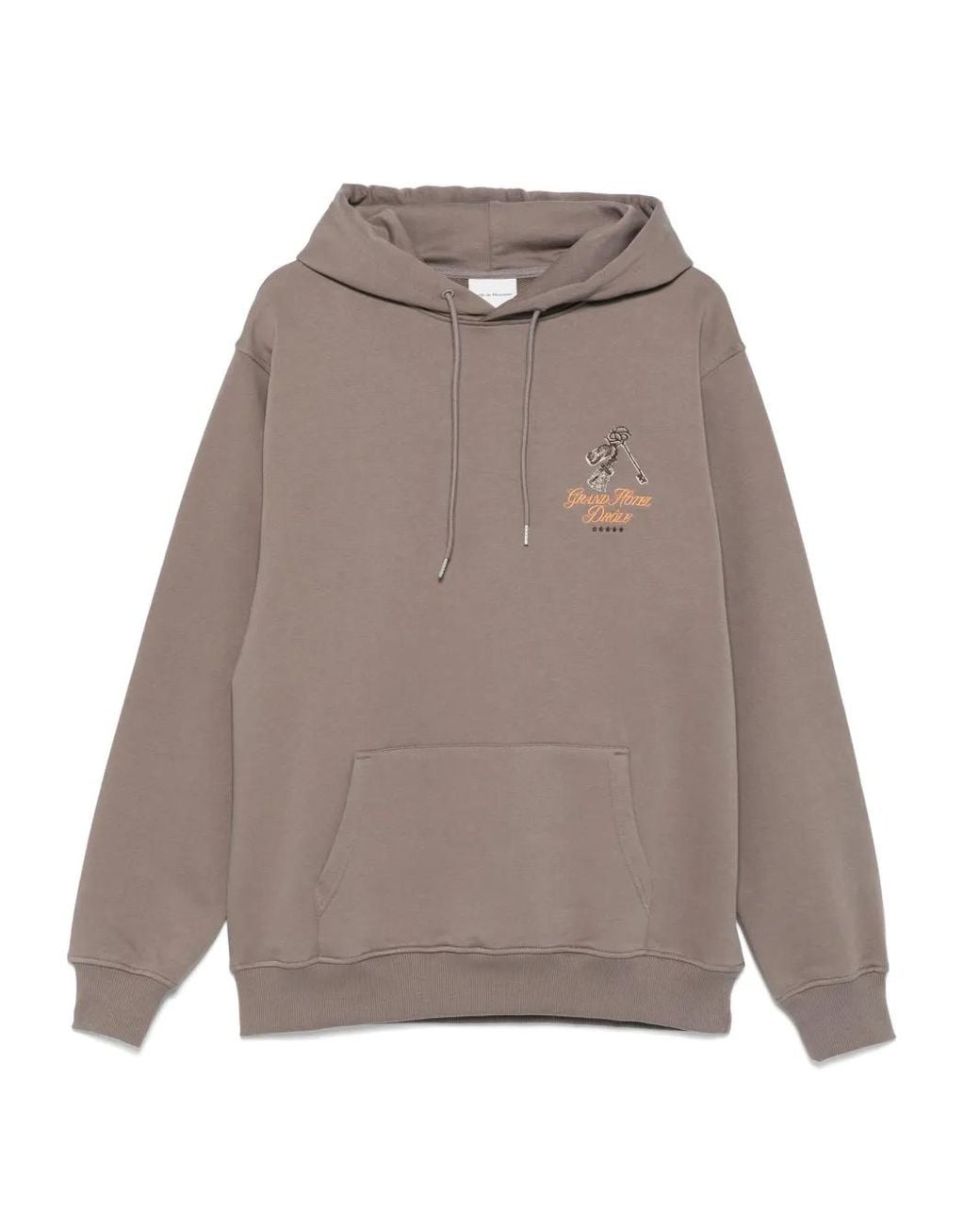 Drole de Monsieur Gray Logo-Embroidered Hoodie for men