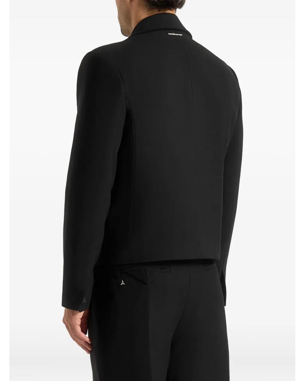 Manière De Voir Black Silas Tailored Cropped Blazer for men