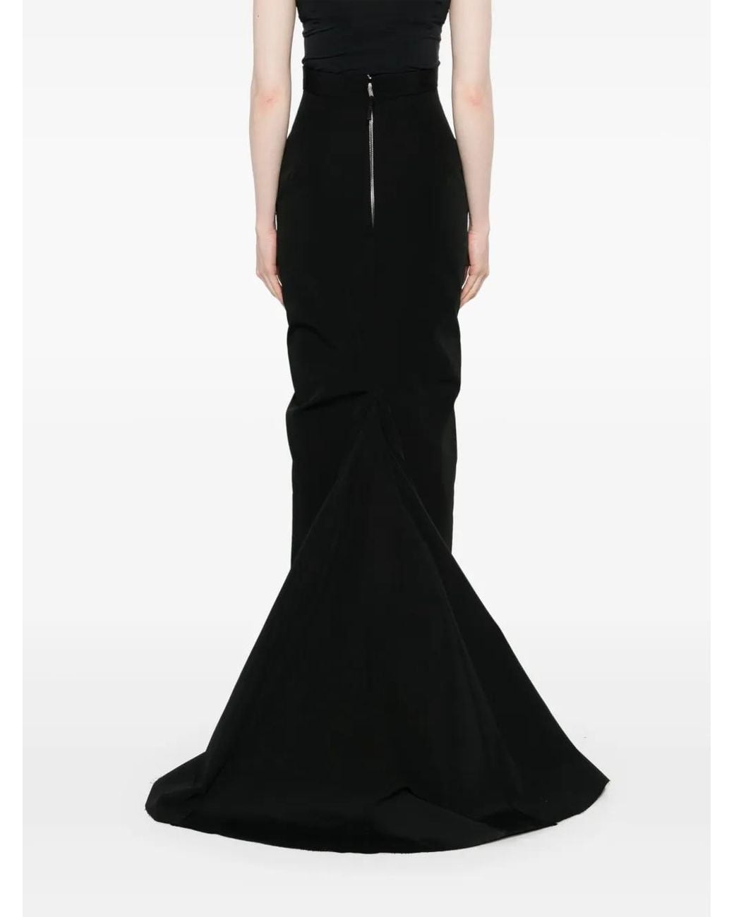 Rick Owens Black Skirt Lido