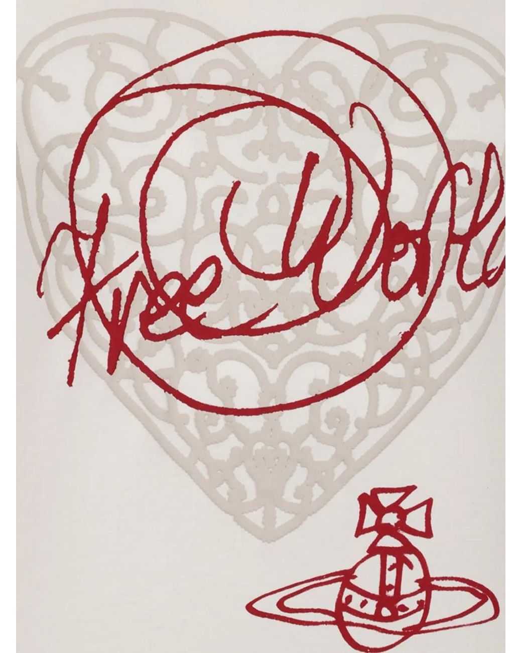 Vivienne Westwood White Graphic-Print T-Shirt for men