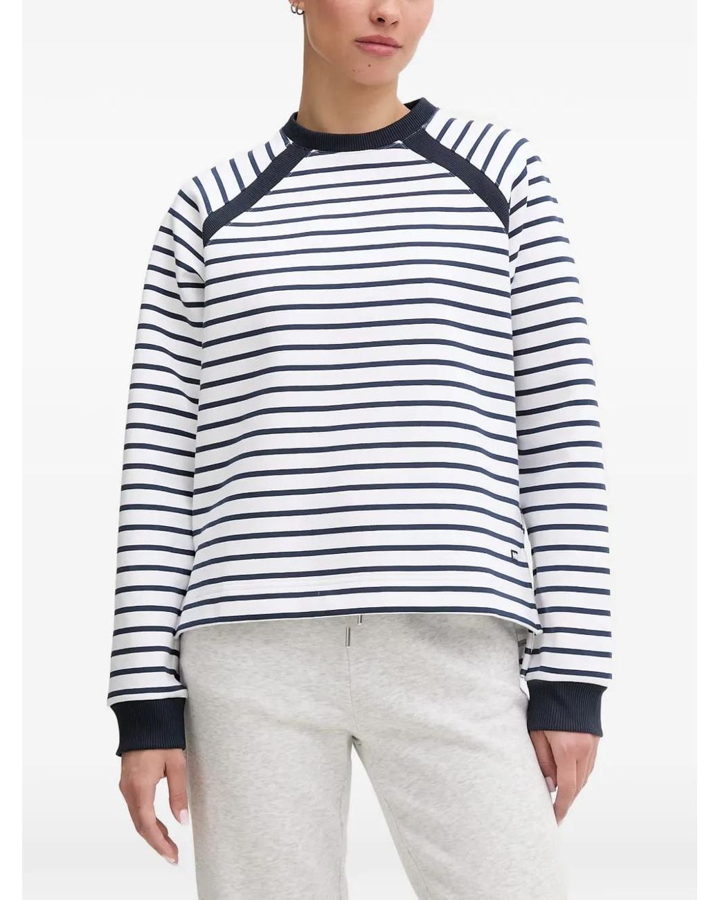 Helly Hansen Blue Capri Horizontal-Stripe Sweater