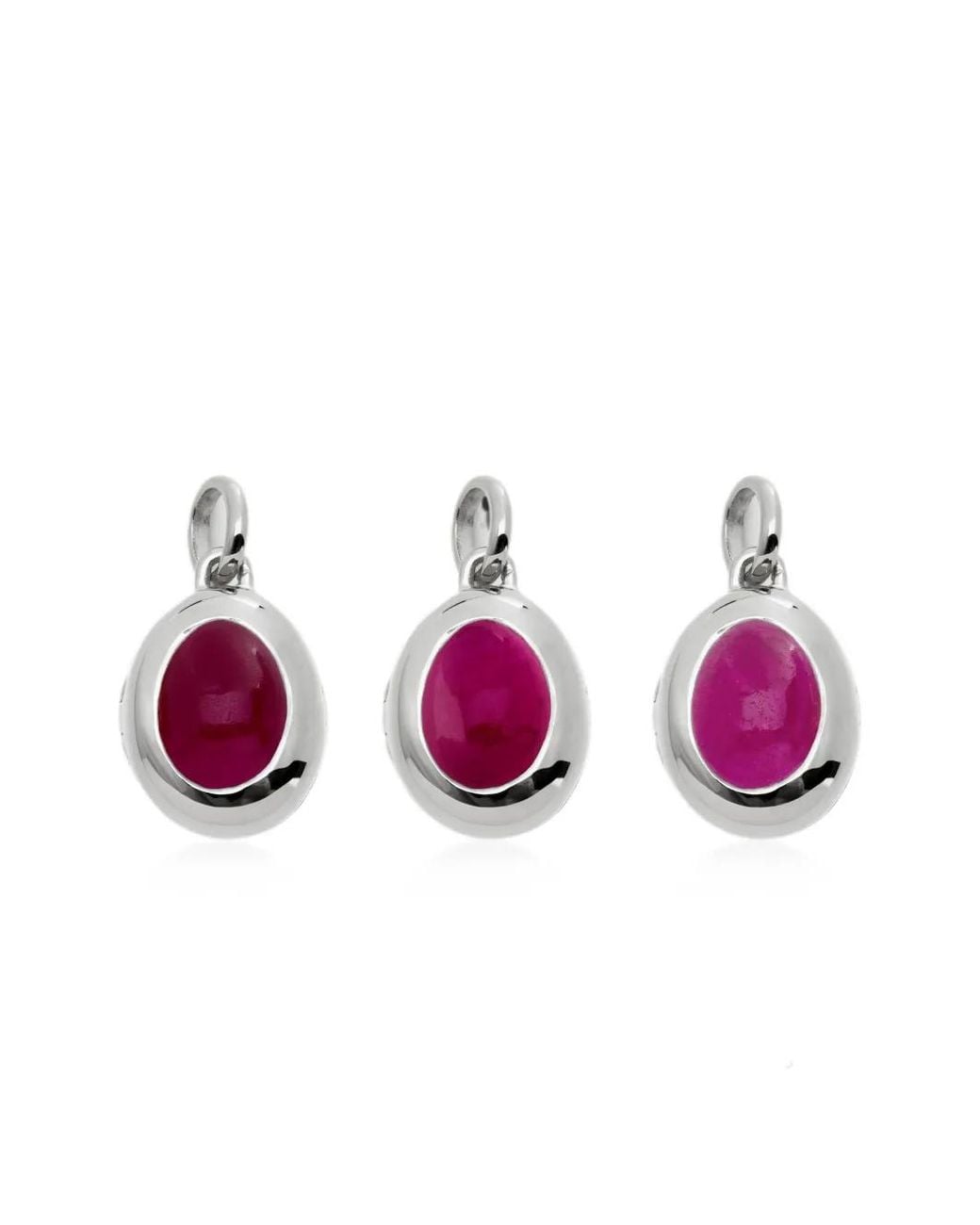 Monica Vinader Pink Quartz Birthstone Locket Necklace
