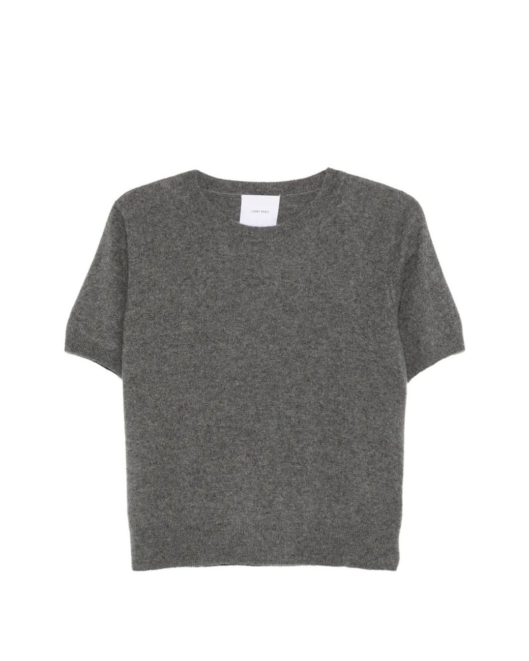 IVORY PARIS Gray Short-Sleeve T-Shirt
