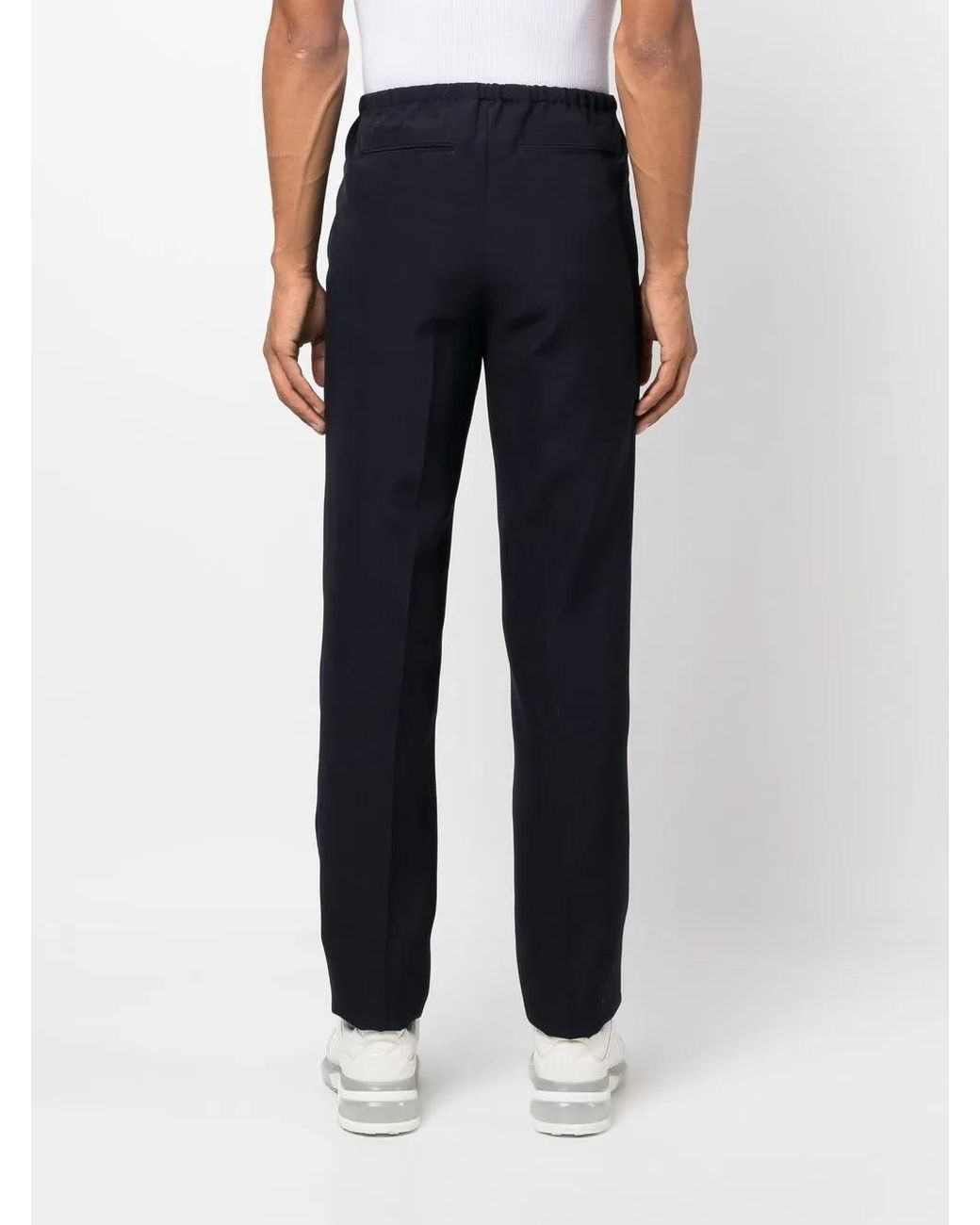 Givenchy Blue Slim-cut Wool Trousers for men
