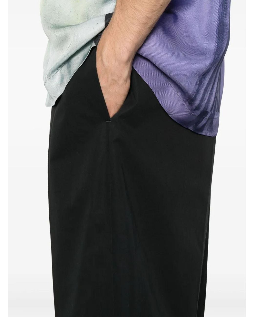 OAMC Black Double-Layer Shorts for men