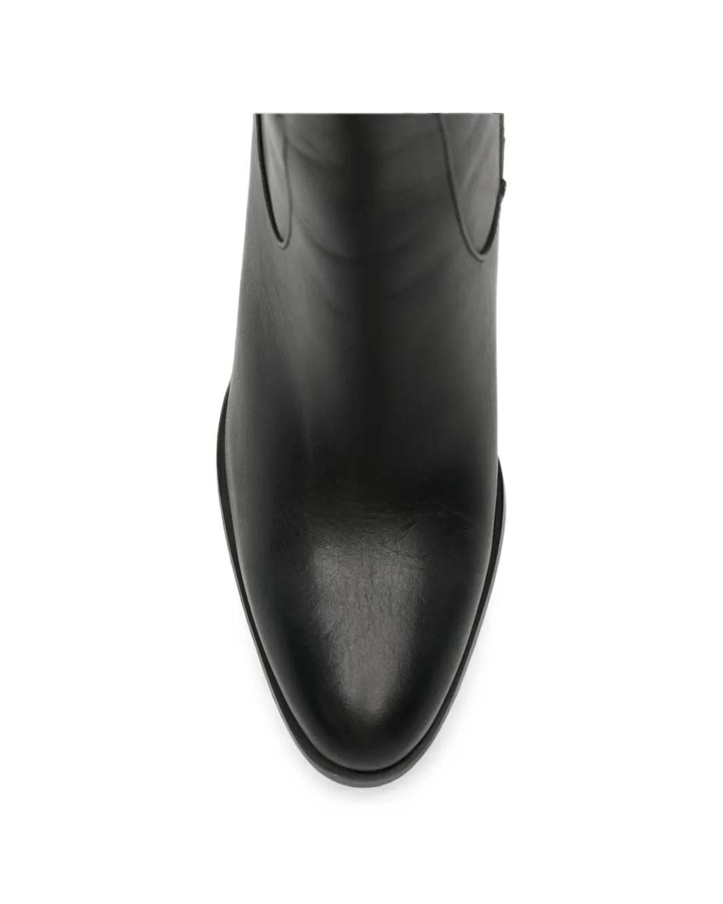 SERGIO MORETTI FIRENZE Black Buckle-Detail Leather Ankle Boots