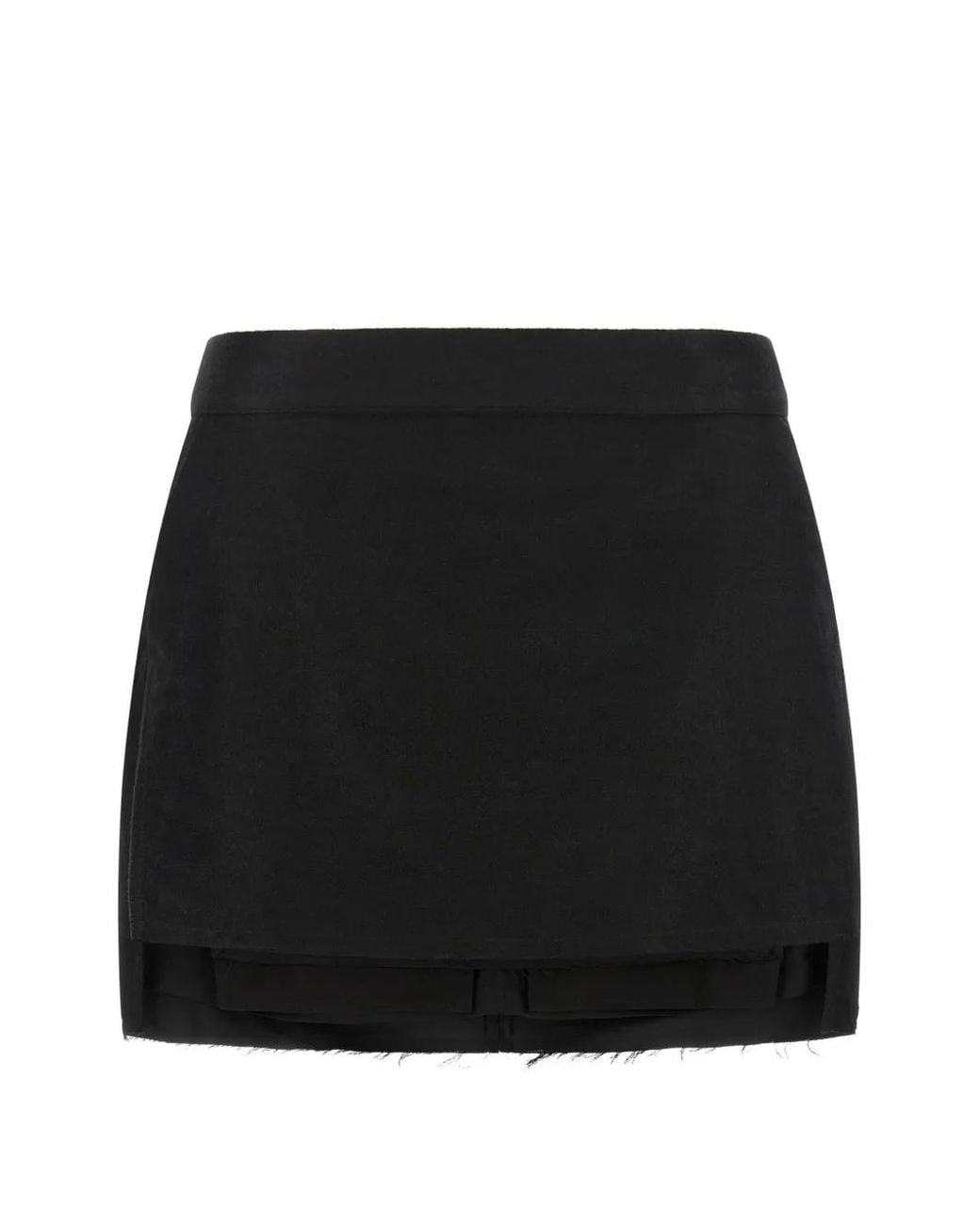 Rick Owens Black Fog Cutoff Skirt