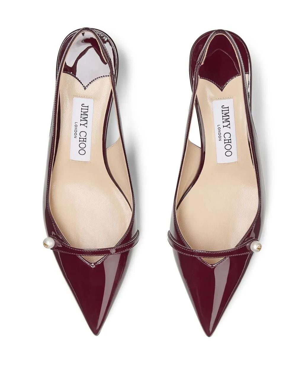Jimmy Choo Pink 45Mm Amita Slingback Pumps