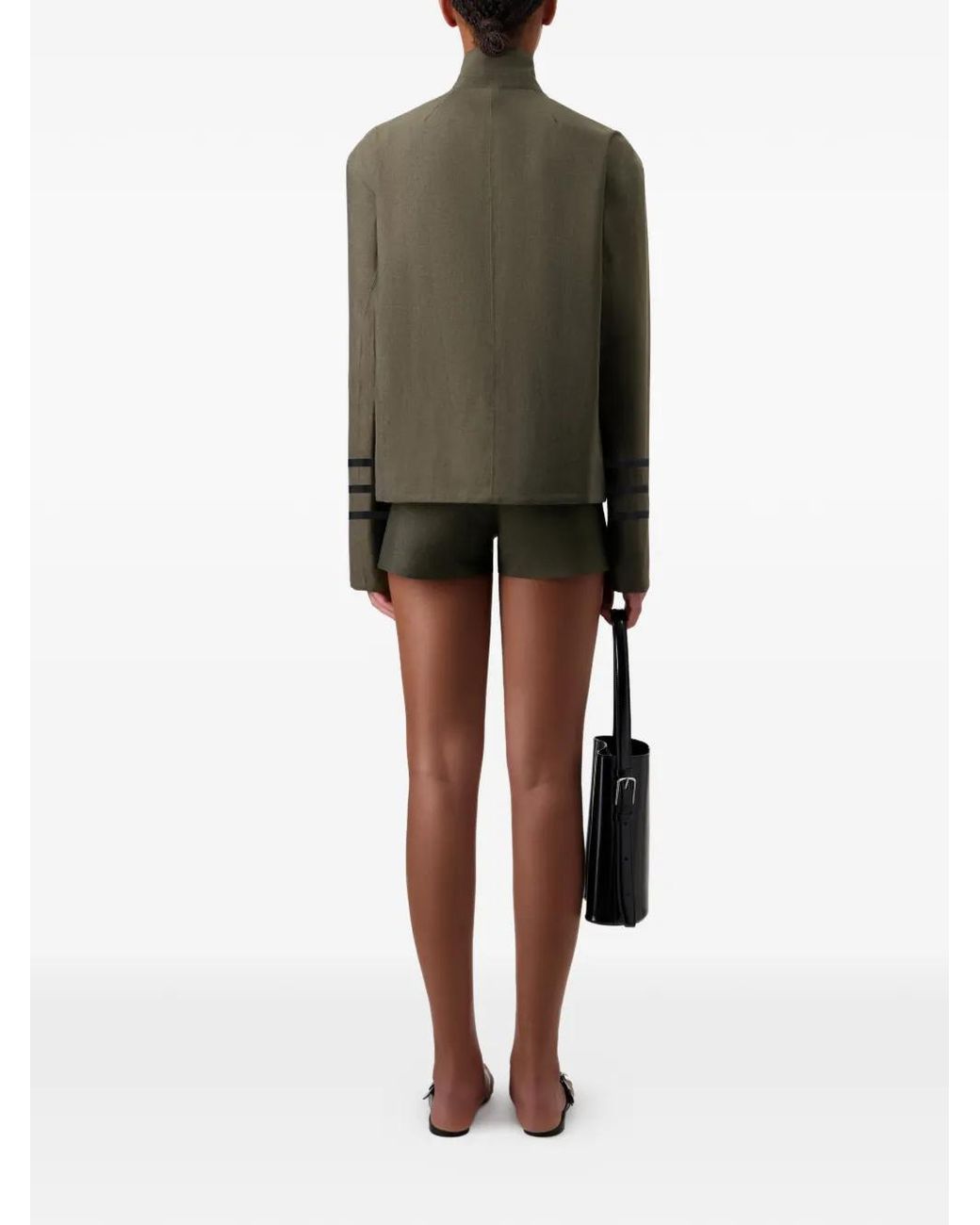 Coperni Green Striped Tailored Jacket