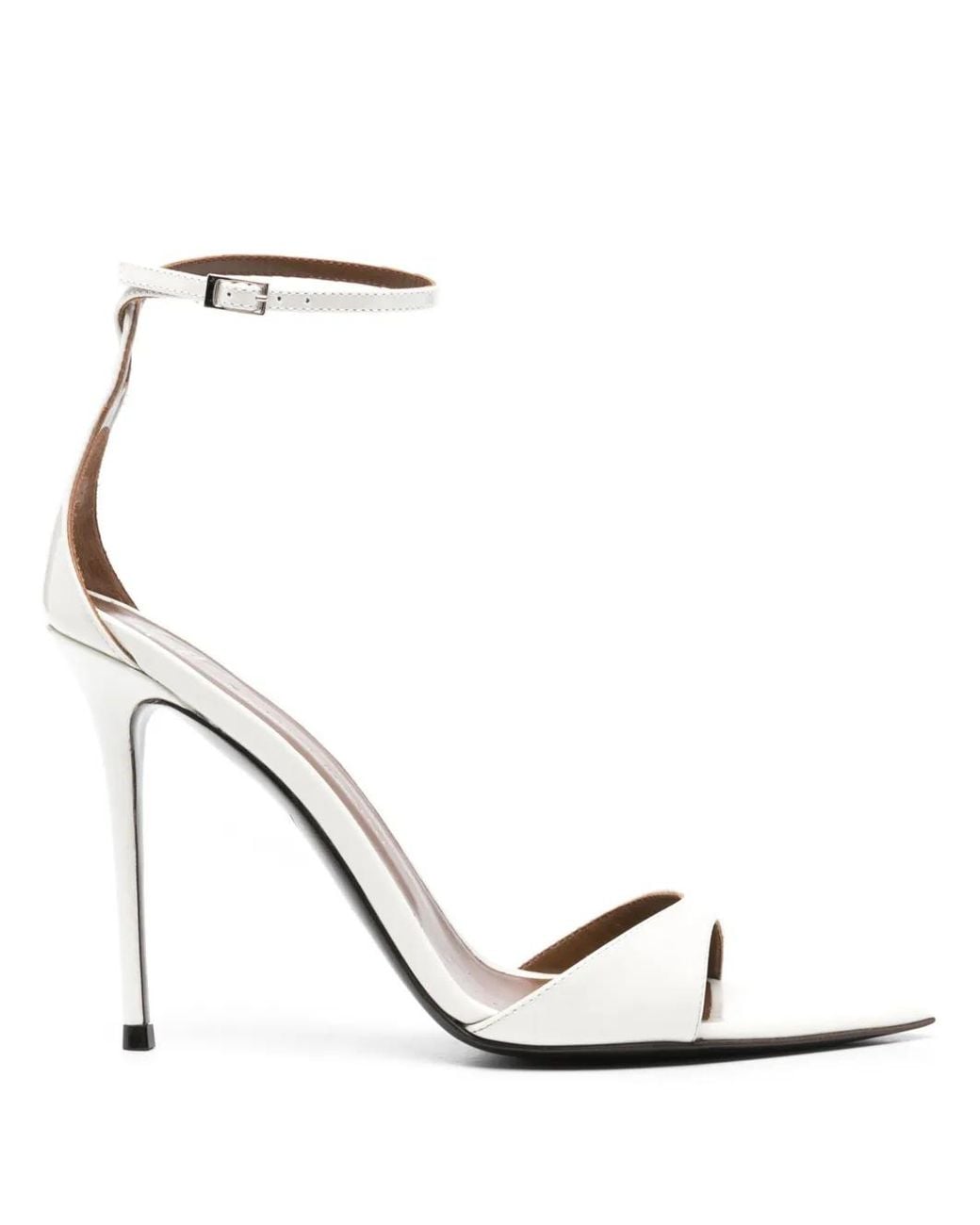 Giuseppe Zanotti White 105Mm Intriigo Strap Sandals