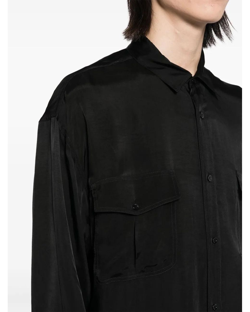 Moschino Black Long Sleeves Shirt for men