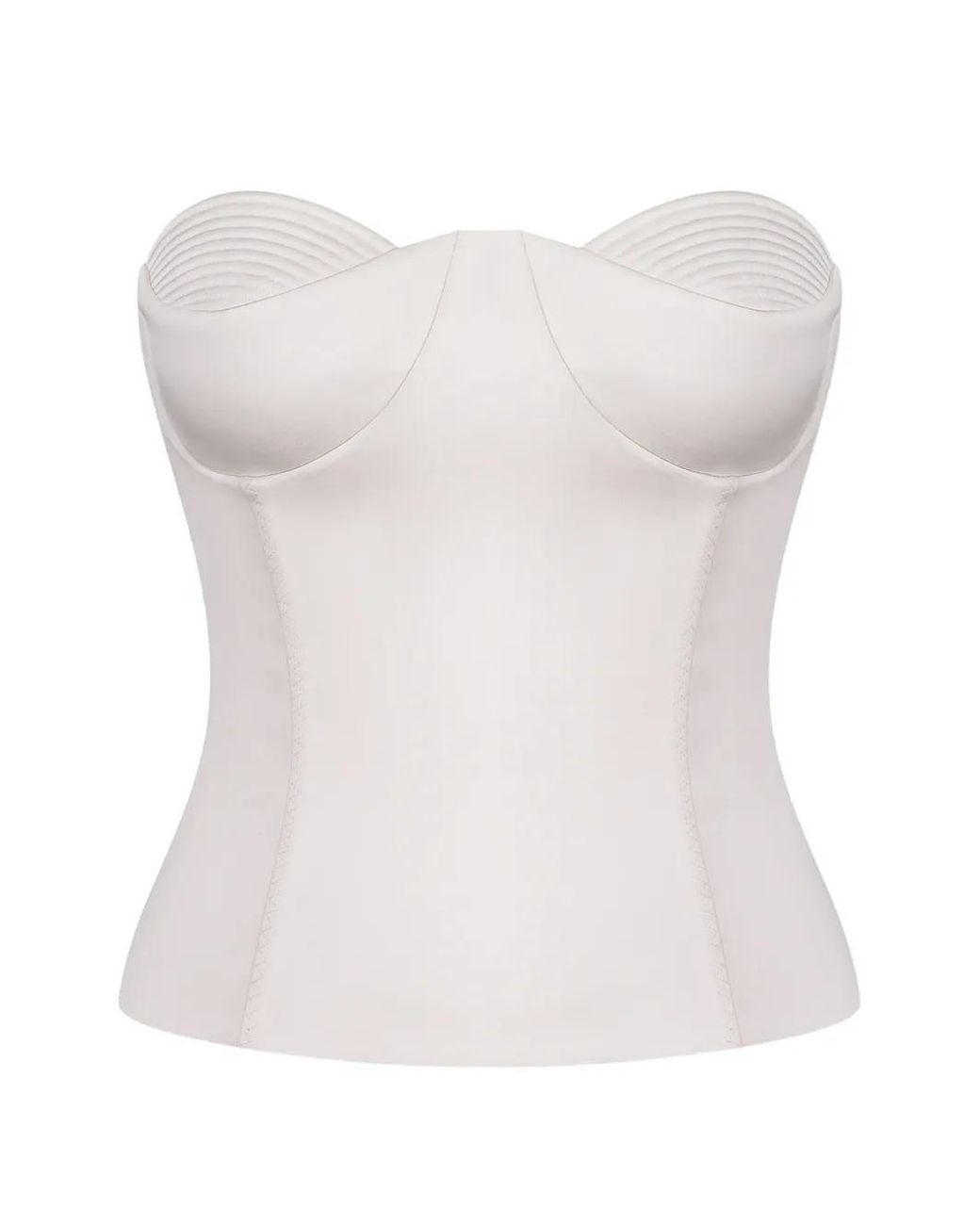Anna October White Raya Strapless Corset