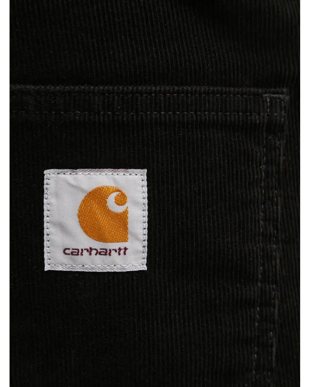 Carhartt Black Corduroy Pocket Trousers for men