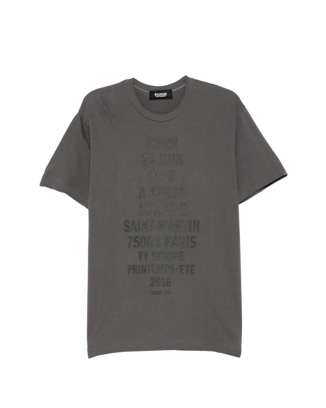Yohji Yamamoto Gray T-Shirt Invitation for men